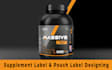 do supplement label, pouch label and packaging design