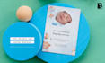 provide baby boy christening editable invitation template