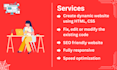 design and develop responsive website using html css