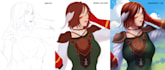 draw anime art your oc, dnd character, nsfw sfw