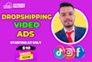 create dropshipping facebook video ads