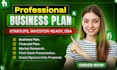 develop investor ready business plan, pitch deck, and financial modeling