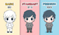 draw cute vector character with chibi style