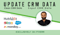 maintain your crm database and do your all data entry works