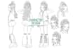 draw character design reference sheets or different poses
