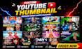 design eye catchy youtube thumbnail