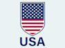 create USA flag logo design
