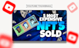 do attractive clickbait youtube thumbnail design for you