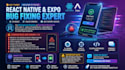 setup and fix bugs, issues in your expo and react native app