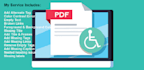manually tagged and test the PDF ua section 508, wcag and fix all issues