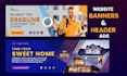 create custom website banners and header ads