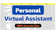 be your virtual assistant for personal, web research, admin work