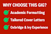 create your academic CV or college resume for applications