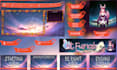 design unique twitch logo and twitch overlay stream package