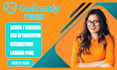 godaddy website design, website design, godaddy website