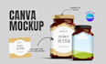 create custom canva or photoshop mockups and canvaframes