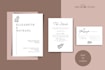design wedding invitation template set