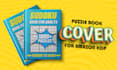 make puzzle book cover design, puzzle activity book for KDP