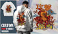 do creative pop illustration designs for t shirts and merch