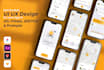 do mobile app ui design , figma app design  and web app design