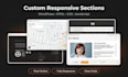 add responsive sections to your wordpress or HTML website
