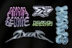 design custom 3d chrome typography