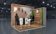 create 3d trade booth, exhibition stand, stall, both, kiosk