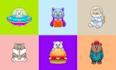 draw custom cute kawaii sticker designs, cartoon character or emoticons