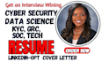 craft job winning cyber security, data science, data analysis devops tech resume