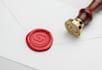 replicate your logo monogram initial on wax seal stamp