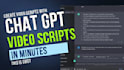 do ai chat gpt articles, blog posts, youtube scripts writer