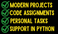 write python script,code python projects,python assignments and python tasks