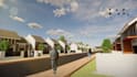 design housing and residential with 3d rendering