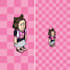 create a pixel art or pixel animation avatar character in habbo hotel mini style