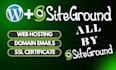 deliver website including domain, hosting, and emails for one year