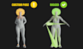 rig posed or unposed character for unreal engine or unity