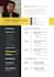 design and write a modern resume, CV template