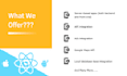 develop android and ios mobile app using react native