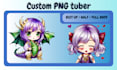create a custom pngtuber  using ai and photoshop editing