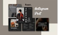 design premium quality instagram posts and carousel slider