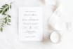 create minimalist wedding invitation design