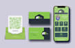 do digital business card design, vcard, qr code business card, physical card