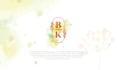 create wedding watercolor and circle type handwriting logo