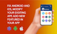 be your react native developer for android app and ios app
