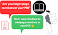 add watermark or page numbers to PDF files