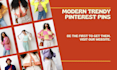 design modern creative pinterest pins