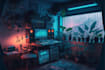 create ai stunning lofi art or lofi album cover