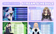 design vtuber stream schedules for twitch and youtube