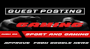 publish the gaming links , backlinks gaming guest post