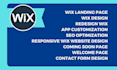 design responsive wix website and app customization